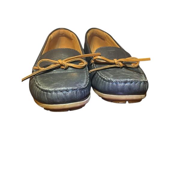 Collection by Clarks Ultimate Comfort Slip On Moccasin Loafer Navy Blue Size 7.5 - Picture 3 of 11